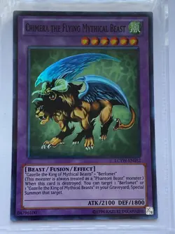 Yu-Gi-Oh Chimera the Flying Mythical Beast LCYW-EN052 Super Rare Unlimited NM - Image 1