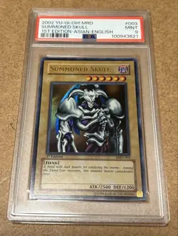 PSA9 Yu-Gi-Oh Summoned Skull MRD-003 1st Edition Ultra Asian English - Image 1