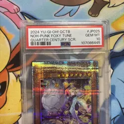 PSA10 Yu-Gi-Oh Noh-P.U.N.K. Foxy Tune QCTB-JP025 25th Secret Japanese - Image 2