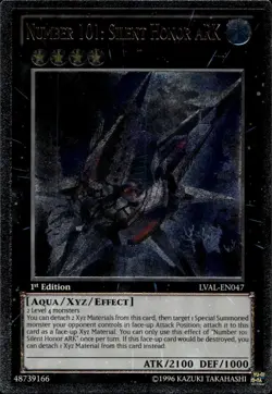 Number 101: Silent Honor ARK EU 1st Ed Ultimate LVAL-EN047 Yu-Gi-Oh! - Image 1