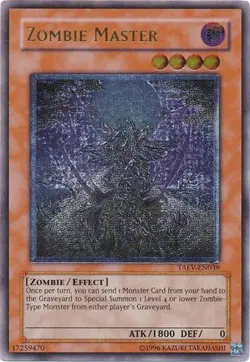 Yugioh! MP Zombie Master - TAEV-EN039 - Ultimate Rare - Unlimited Edition Modera - Image 1