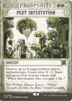 MTG Pest Infestation (0030) *Non-Foil* Showcase Outlaws Thunder Junction NM/MT - Image 1