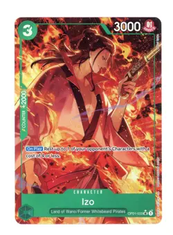 Izo OP01-033 UC* Textured Alt Art - PRB-01 The Best - One Piece Card Game - NM - Image 1