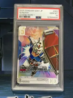 RX-78 LR++ Newtype Rising Gundam card Game Gundam GD01-001 super parallel PSA10 - Image 1