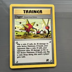 Pokemon Card TCG Digger 75/82 Team Rocket NM - Image 1