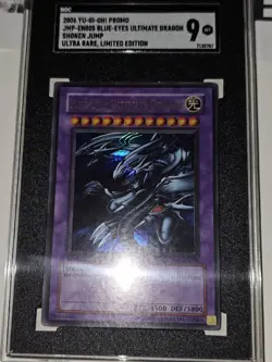 Blue Eyes Ultimate Dragon JMP-EN005 Promo Card 2006 SGC MINT 9 - Image 3