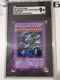 Blue Eyes Ultimate Dragon JMP-EN005 Promo Card 2006 SGC MINT 9 - Image 4