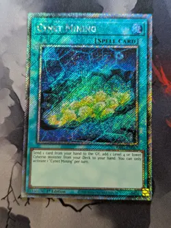 Cynet Mining RA03-EN067 Platinum Secret Rare 1st Edition YuGiOh TCG Card - Image 1