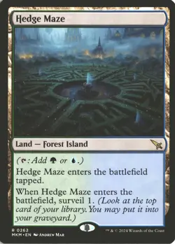MTG Hedge Maze (0262) *Non-Foil* Base Rare Murders at Karlov Manor MT/NM - Image 1