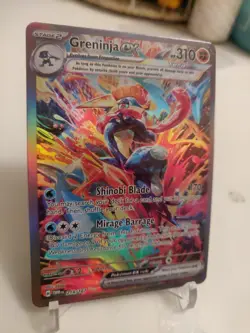 "*Custom-made*" Highest Quality,Textured Holo,Greninja Ex#214,"Display Card" - Image 3