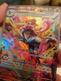 "*Custom-made*" Highest Quality,Textured Holo,Greninja Ex#214,"Display Card" - Image 4