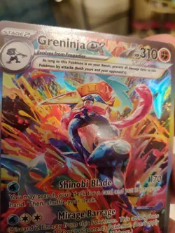 "*Custom-made*" Highest Quality,Textured Holo,Greninja Ex#214,"Display Card" - Image 5