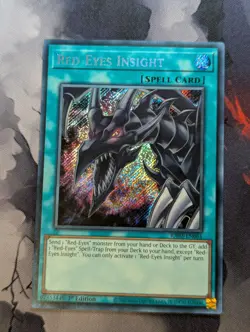 Red-Eyes Insight RA03-EN061 Secret Rare 1st Edition YuGiOh TCG Card - Image 1