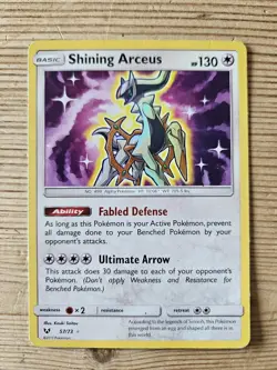 Shining Arceus 57/73 Shining Legends MP English Pokemon Card - Image 1