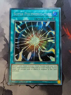 Super Polymerization RA03-EN053 Secret Rare 1st Edition YuGiOh TCG Card - Image 1