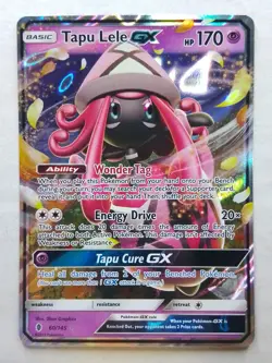 Tapu lele GX 60 Guardians Rising Pokemon card - Image 1