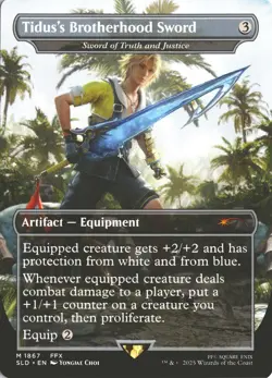 MTG Tidus's Brotherhood Sword (1867) *Non-Foil* Secret Lair: Final Fantasy MT/NM - Image 1