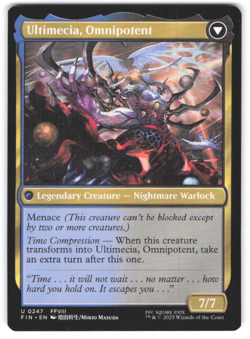 Magic the Gathering MTG Final Fantasy NM Ultimecia, Time Sorceress & Omnipotent - Image 2