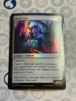 (Foil) Brute Suit - NM MTG NEO - Kamigawa: Neon Dynasty 241/302 - Image 1