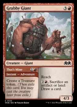 Grabby Giant // That's Mine [Wilds of Eldraine] Near Mint MTG - Image 1