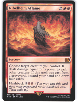 Magic the Gathering MTG Final Fantasy NM Nibelheim Aflame Mythic - Image 1
