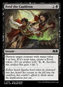 Feed the Cauldron [Wilds of Eldraine] Near Mint MTG - Image 1