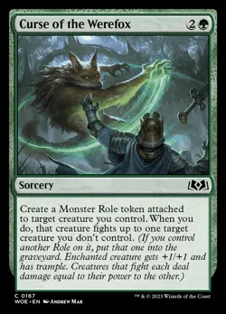 Curse of the Werefox [Wilds of Eldraine] Near Mint MTG - Image 1