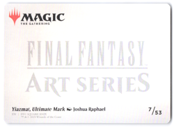 Magic the Gathering MTG Final Fantasy NM Art Series Yiazmat, Ultimate Mark 07/53 - Image 2