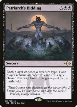 Patriarch's Bidding *Etched Foil* - MH2 - NM - Magic The Gathering - MTG - Image 1