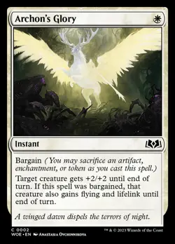Archon's Glory [Wilds of Eldraine] Near Mint MTG - Image 1