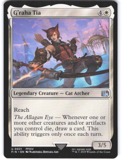 Magic the Gathering MTG Final Fantasy NM G'raha Tia Uncommon - Image 1
