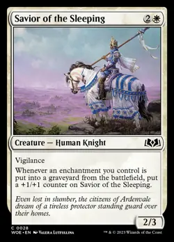 Savior of the Sleeping [Wilds of Eldraine] Foil Near Mint MTG - Image 1