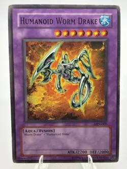 Humanoid Worm Drake LON-005 Labyrinth of Nightmare 1st Edition Yugioh TCG - Image 1
