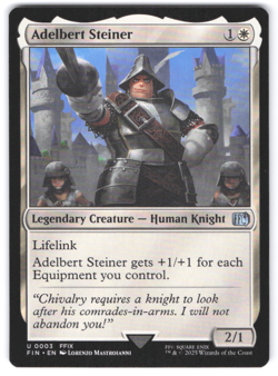 Magic the Gathering MTG Final Fantasy NM Adelbert Steiner Uncommon - Image 1