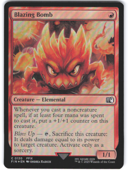 Magic the Gathering MTG Final Fantasy NM Blazing Bomb Foil - Image 1