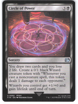 Magic the Gathering MTG Final Fantasy NM Circle of Power Uncommon - Image 1