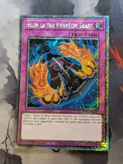 Horn of the Phantom Beast RA03-EN241 Platinum Secret Rare 1st Edition YuGiOh - Image 1