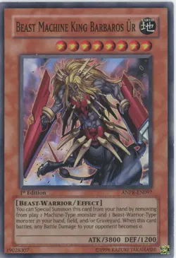 Yugioh Beast Machine King Barbaros UR ANPR-EN097 Super Rare LP - Image 1