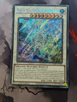 Blue-Eyes Spirit Dragon RA02-EN030 Secret Rare 1st Edition YuGiOh TCG Card - Image 1