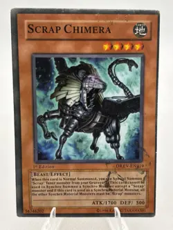 Yugioh! Scrap Chimera DREV-EN019 Super Rare 1st Ed - Image 1