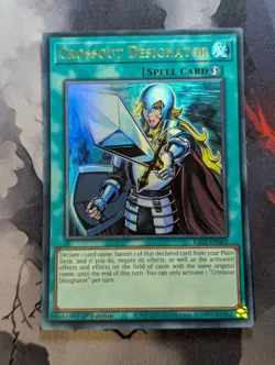 Yugioh Crossout Designator RA02-EN063 Ultra Rare 1st Ed NM - Image 1
