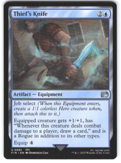 Magic the Gathering MTG Final Fantasy NM Thief's Knife Uncommon - Image 1