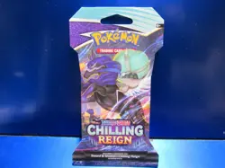 2021 POKEMON TCG SOWORD & SHIELD CHILLING REIGN 10 CARD BOOSTER PACK - Image 1