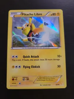 Pokemon Card 2016 Trainer Kit Pikachu Libre & Suicine - Pikachu Libre 30/30 Holo - Image 1