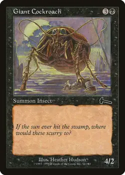 Giant Cockroach 1x FOIL MtG FOIL Urza's Legacy SP/NM - Image 1