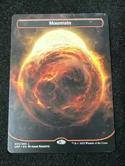 Mountain 243/244 NM Land MTG Unfinity UNF Borderless Magic The Gathering - Image 1