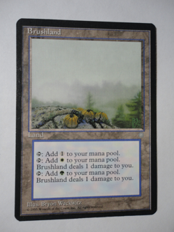 Brushland Ice Age NM Near Mint English MTG Magic the Gathering - Image 1