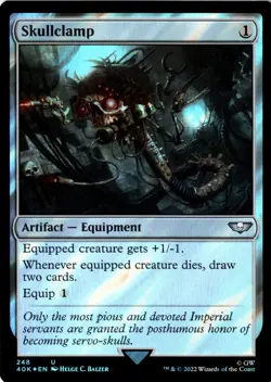 Skullclamp (Surge Foil) Universes Beyond: Warhammer 40,000 248 NM MTG - Image 1