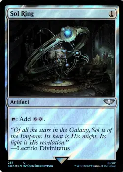 Sol Ring (Surge Foil) Foil 251 U Universes Beyond: Warhammer 40,000 Near Mint - Image 1