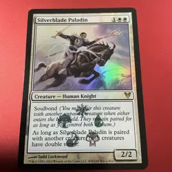 Silverblade Paladin - Foil Buy-a-Box Promo Avacyn Restored MP MTG - Image 2